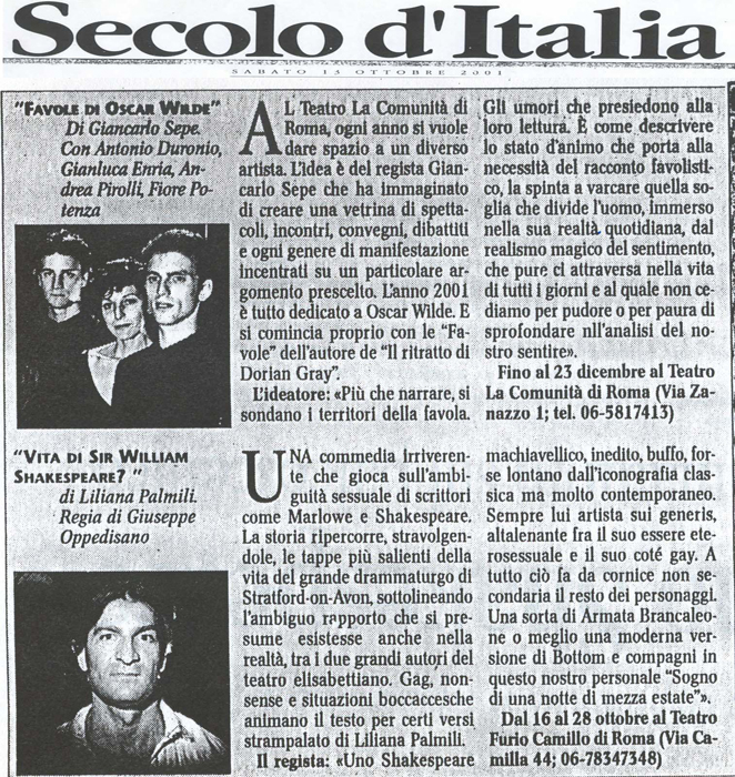 Il SAecolo D'Italia